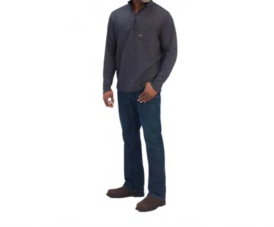Ariat Rebar Foundation 1/4-zip Shirt In Heather Charcoal In Gray