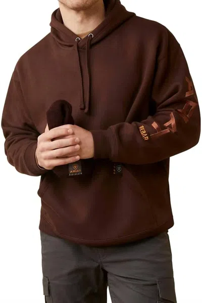 Ariat Rebar Graphic Hoodie In Brown
