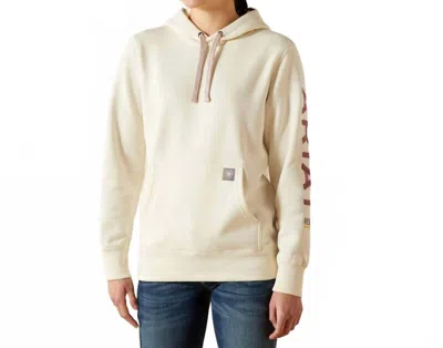 Ariat Rebar Graphic Hoodie In Vanilla Ice In Neutral