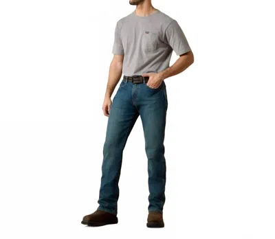 Ariat Rebar M4 Relaxed Durastretch Basic Bootcut Jeans In Carbine In Animal Print