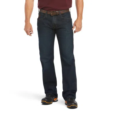 Ariat Rebar M5 Slim Edge Blackstone Durastretch Straight Leg Jean In Dark Blue