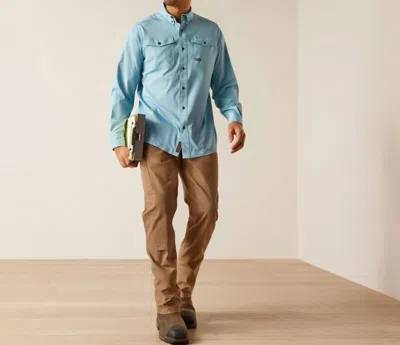 Ariat Rebar Made Toughwork Shirt In Bluejay