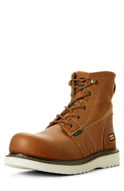 Ariat Rebar Wedge 6-inch Waterproof Work Boot In Brown