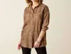 Ariat Relaxed Leopard Shirt In Brown In Brown