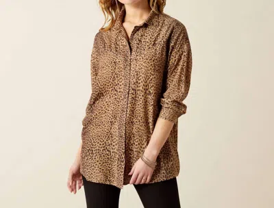 Ariat Relaxed Leopard Shirt In Brown