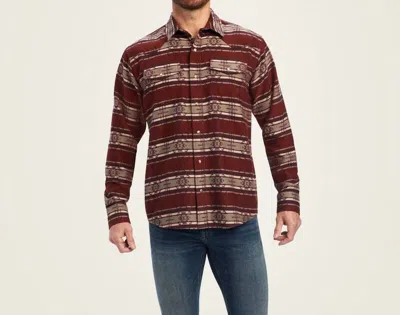 Ariat Retro Hendrie Shirt In Cherry_mahogany In Multi