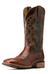Ariat Richochet Square Toe Cowboy Boot In Brown