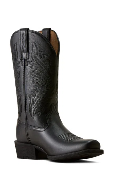 Ariat Round Up Narrow Cutter Toe Western Leather Boot In Multi