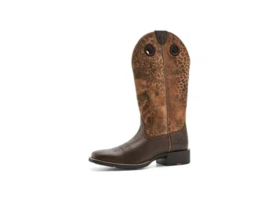 Ariat Round Up Ryder Cowboy Boots Dark Cacao: 9.5 C - Wide In Brown
