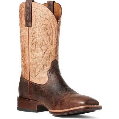 Ariat Ryden Ultra Wide Square Toe Cowboy Boot In Brown
