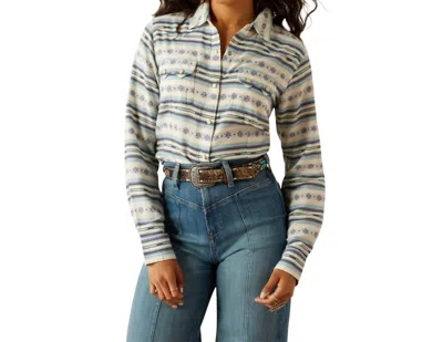 Ariat Seaside Geo Storm Serape Snap Shirt In Multi In Blue