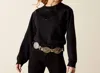 Ariat Sequin Split Sweatshirt In Black In Black