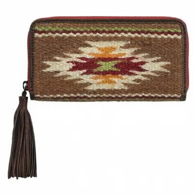 Ariat Sheridan Clutch Wallet In Brown In Gold
