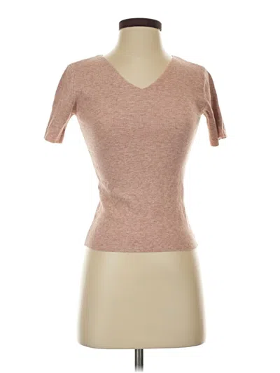 Pre-owned Ariat Short Sleeve Top Pink V-neck Tops