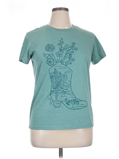 Pre-owned Ariat Short Sleeve T-shirt In Blue
