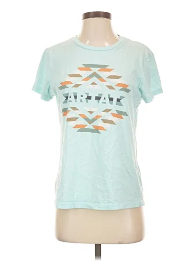 Pre-owned Ariat Short Sleeve T-shirt In Teal
