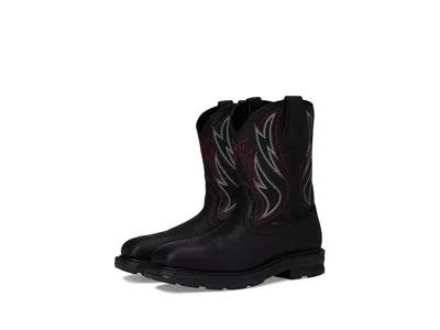 Ariat Sierra Shock Shield Steel Toe Work Boots In Black