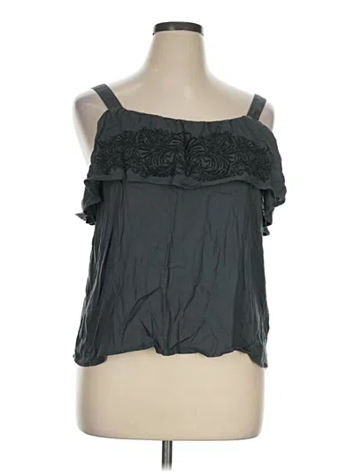 Pre-owned Ariat Sleeveless Blouse In Gray