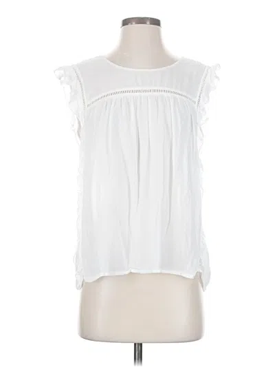 Pre-owned Ariat Sleeveless Blouse In White