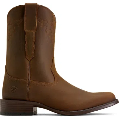 Ariat Sonoro Roper Toe Western Boot In Brown