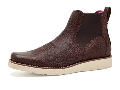 Ariat Southlite Chelsea Women's Boots Chocolate Floral Emboss: 8 C - Wide