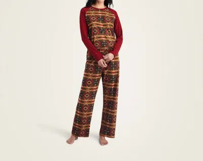 Ariat Southwest Print Western Pajama Set In Brown