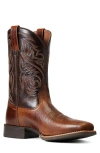 Ariat Sport Herdsman Square Toe Cowboy Boot In Brown
