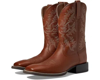 Ariat Sport Latigo Boot Men's Us 10 Brown Leather Square Toe Western Zpo2242