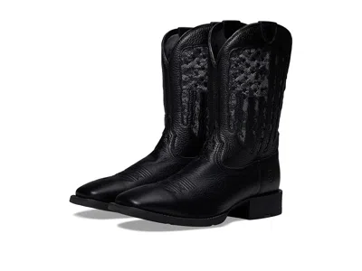 Ariat Sport My Country Venttek Western Boot In Black