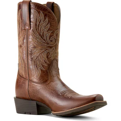 Ariat Sport Narrow Cutter Toe Cowboy Boot In Brown