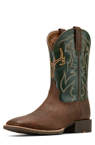 Ariat Sport Outdoor Square Toe Cowboy Boot In Black