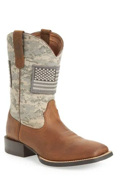 Ariat Sport Patriot Cowboy Boot In Brown