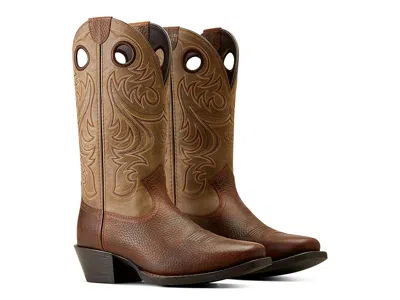 Ariat Sport Square Toe Western Boots Men's Shoes Brown Oiled Rowdy: 11.5 D - Medium