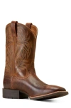 Ariat Sport Wide Square Toe Cowboy Boot In Brown
