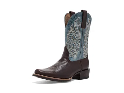Ariat Stonebrook Narrow Cutter Toe Cowboy Boots Men's Boots Java Edge: 13 E - Wide, Leather In Brown
