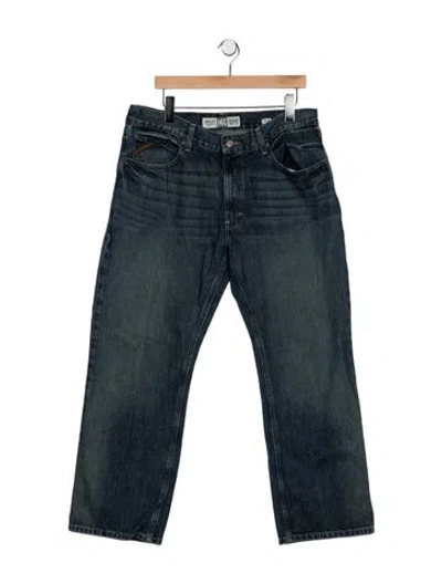 Pre-owned Ariat Straight-leg Jeans In Blue