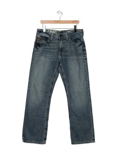 Pre-owned Ariat Straight-leg Jeans In Blue