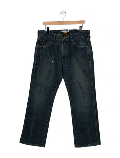 Pre-owned Ariat Straight-leg Jeans In Blue