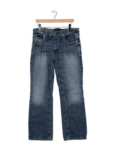 Pre-owned Ariat Straight-leg Jeans In Blue