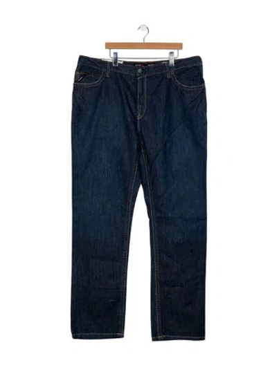 Pre-owned Ariat Straight-leg Jeans W/ Tags In Blue