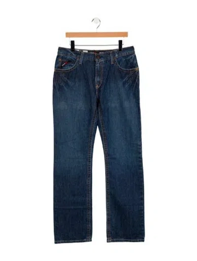 Pre-owned Ariat Straight-leg Jeans W/ Tags In Blue