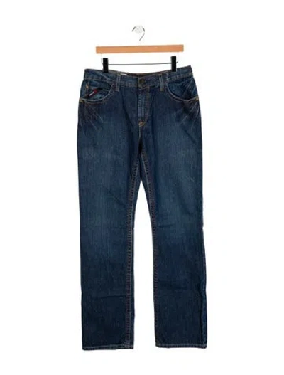 Pre-owned Ariat Straight-leg Jeans W/ Tags In Blue