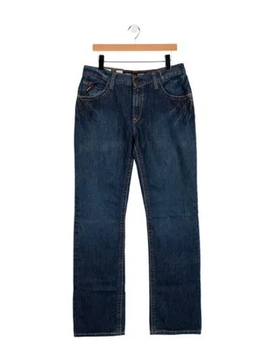 Pre-owned Ariat Straight-leg Jeans W/ Tags In Blue