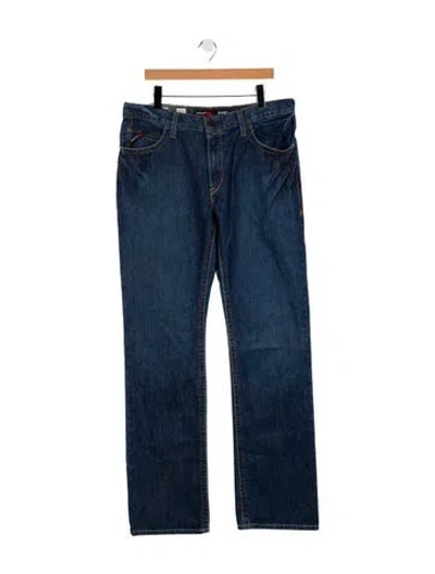 Pre-owned Ariat Straight-leg Jeans W/ Tags In Blue