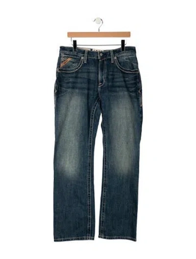 Pre-owned Ariat Straight-leg Jeans W/ Tags In Blue