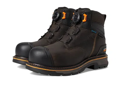 Ariat Stump Jumper 6 Boa Waterproof Composite Toe Work Boots Cowboy Boots Iron Coffee : 9.5 Ee - Wide, Lea In Multi