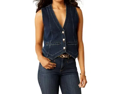 Ariat Tailored Vest In Midnight In Multi