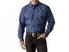 Ariat Talon Classic Fit Print Button-down Shirt In Dark Blue In Blue