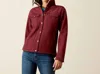 Ariat Tawny Port Berber Back Softshell Jacket In Wine In Pink