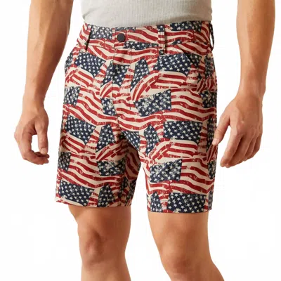 Ariat Tek 7" Short In Us Flag In Multi